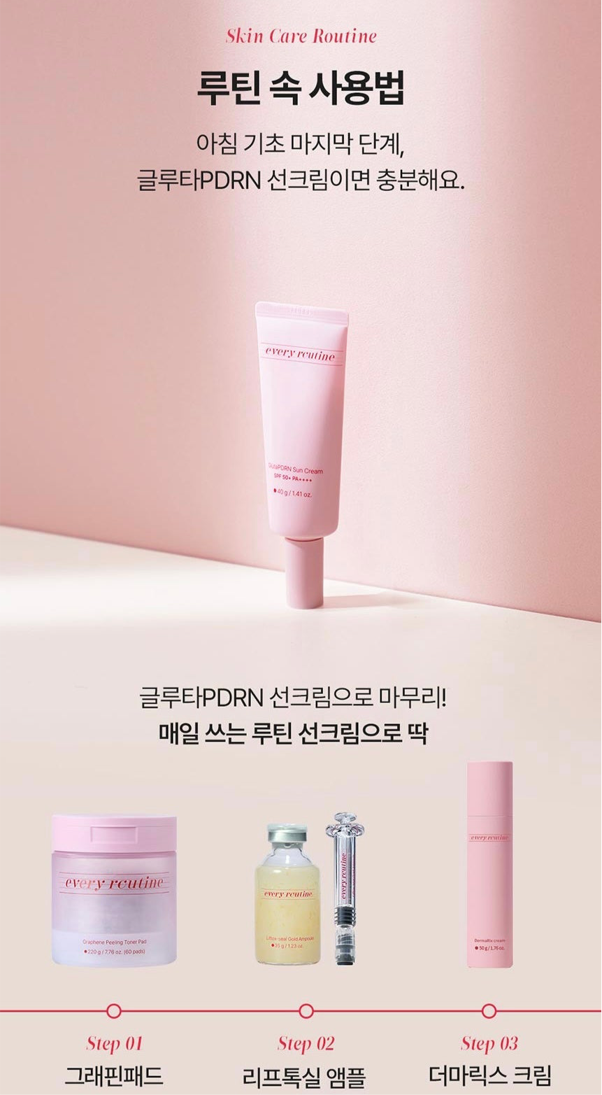 Everyroutine GlutaPDRN Sun Cream 40g