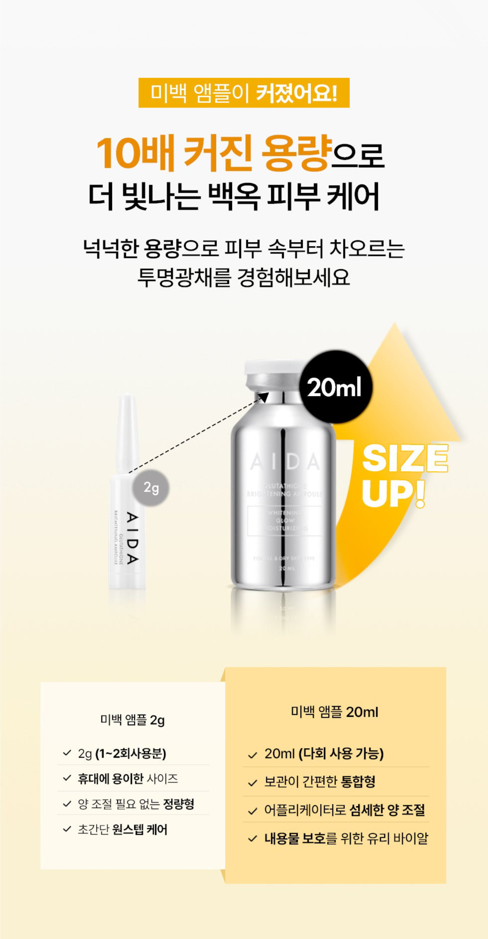 AIDA Glutathione Brightening Ampoule (20g)